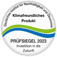 Siegel Klimafreundliches Produkt Prüfsiegel 2023